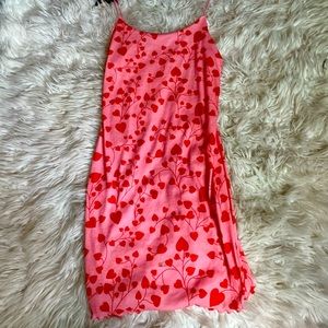 Heart themed mini dress